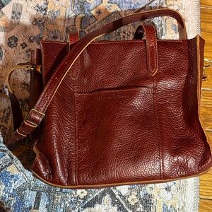 Portland Leather Rich Brown Tote Bag